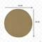 Homeroots 8 ft. Round Solid Tan Indoor & Outdoor Area Rug 389471 - alternate 4